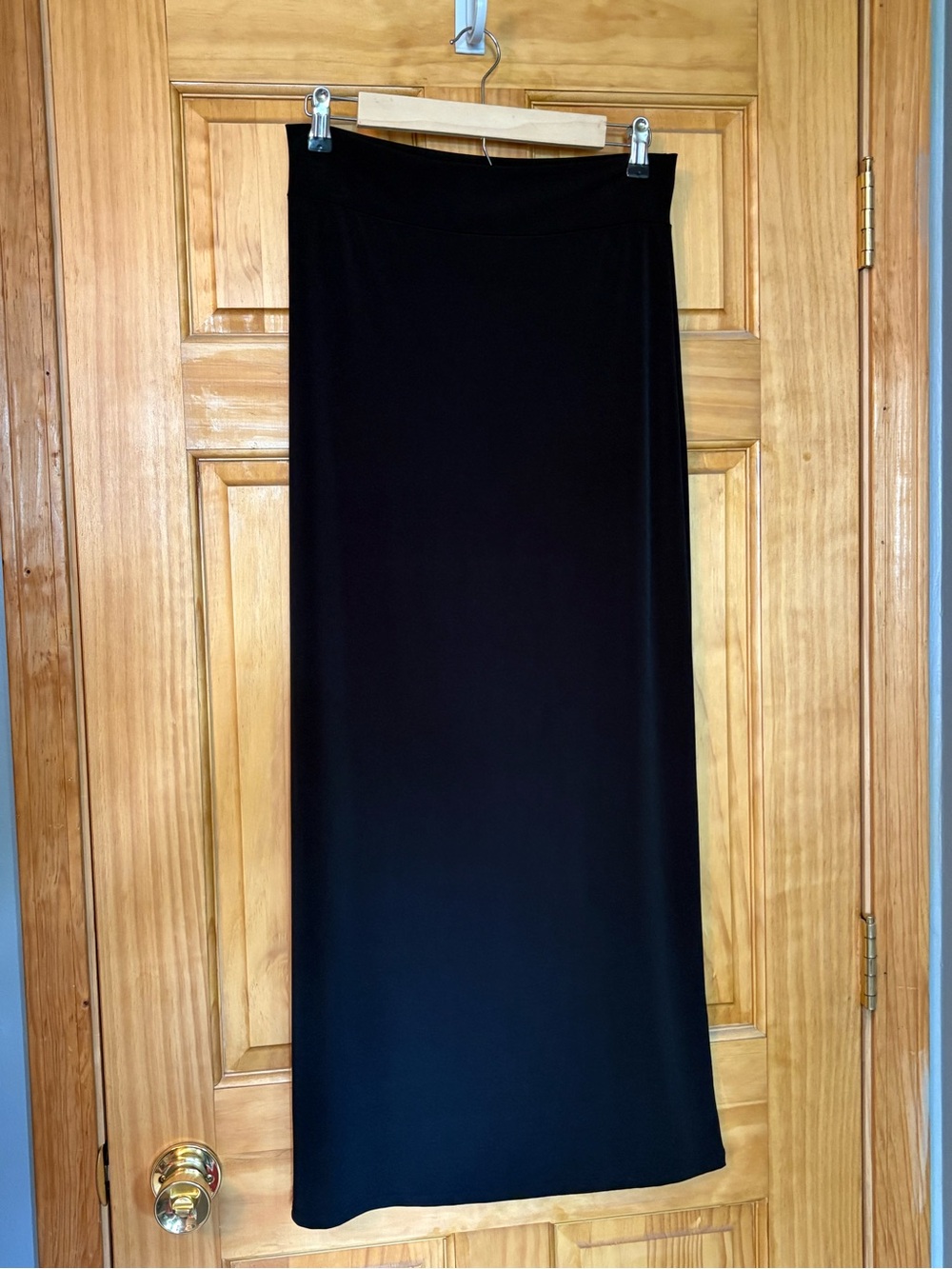 Charlotte Russe Black Maxi Skirt with Stretch Waistband